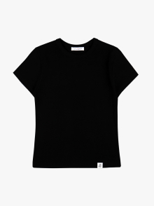 P ESSENTIAL FITTED TEE_BLACK