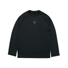 CIRCLE SYMBOL LONG SLEEVE RASH GUARD BLACK