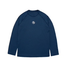 CIRCLE SYMBOL LONG SLEEVE RASH GUARD NAVY