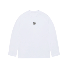 CIRCLE SYMBOL LONG SLEEVE RASH GUARD WHITE