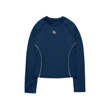 CIRCLE SYMBOL WOMAN LONG SLEEVE RASH GUARD NAVY