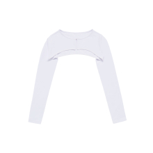 SYMBOL LOGO BIKINI BOLERO WHITE