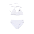 SYMBOL LOGO BIKINI SET UP WHITE