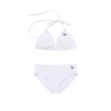 SYMBOL LOGO BIKINI SET UP WHITE