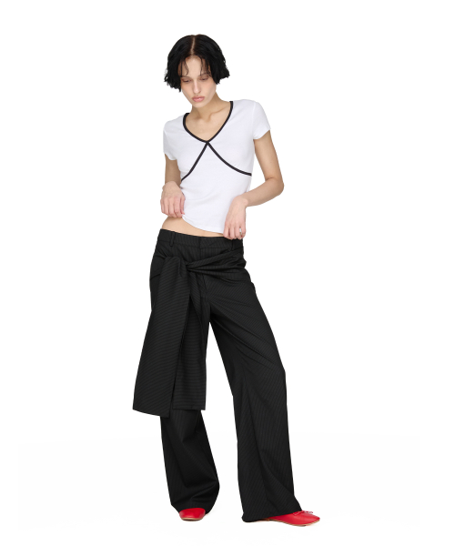 sunburnproject☆Colorblock V-Neck T-shirt sunburnproject☆Colorblock V-Neck T-shirt (sunburnproject/T