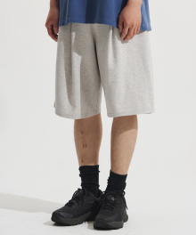 Deep One Tuck Sweat Shorts [Light Grey]