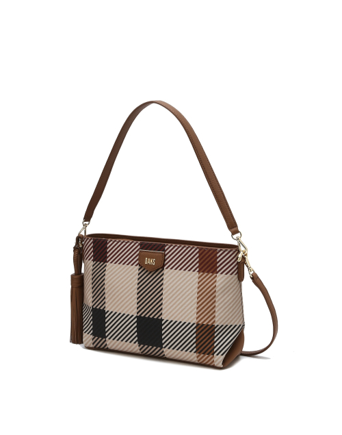[닥스 여성 액세서리] [GREAT HOUSE CHECK PVC] 브라운 빅하우스체크 숄더백 S DCBA5F686W2 DCBA5F686W2