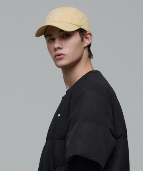 내셔널지오그래픽 N243AHA510 스티치 워싱 볼캡 MUSTARD