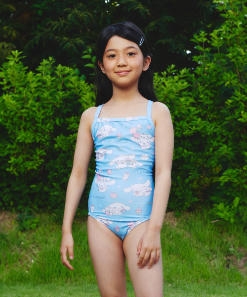 딜라잇풀() With Milk Kids One-piece swimsuit - Dreamy Blue 상품 이미지