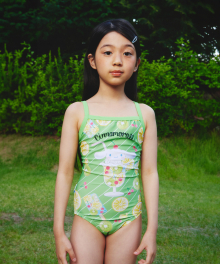 Fruit Popsicle Kids One-piece swimsuit - Fresh Kiwi