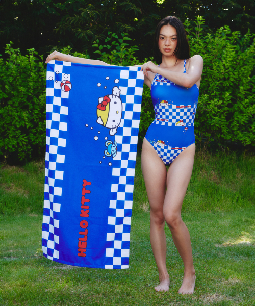 딜라잇풀() I  Love Swimming Beach Towel - Blue 상품 이미지