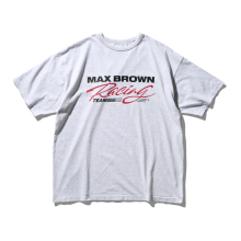 맥스 브라운 티셔츠 버전2 화이트 멜란지 그레이