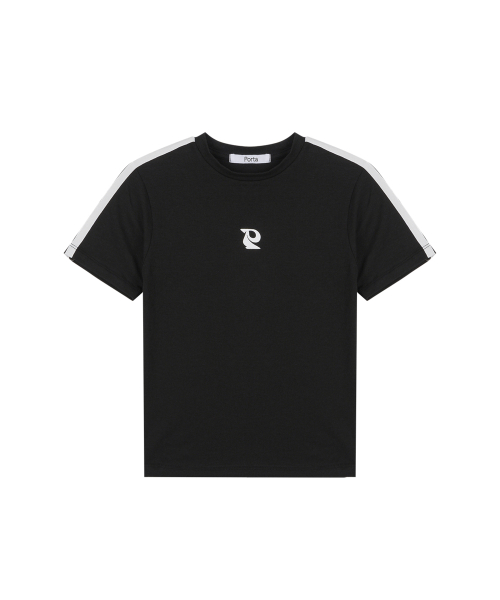 포르타(PORTA) FITTED LINE COTTON TEE, BLACK - 사이즈 & 후기