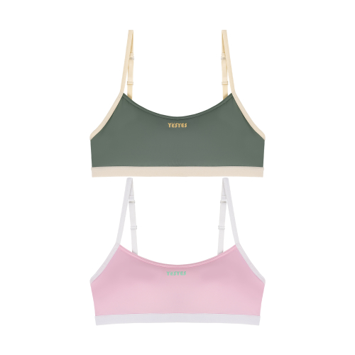 Бюстгальтер бесшовный Cool Mesh (Khaki/Pink)