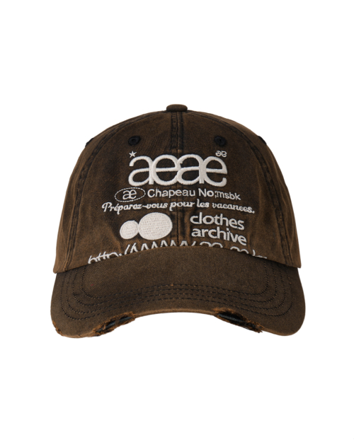キャップ AEAE FOAMED PRINTING LOGO CAP BROWN 에이이에이이(AEAE) FOAMED PRINTING LOGO CAP [BROWN] - 사이즈