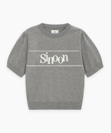 Sinoon Logo Half Knit (Melange Grey)