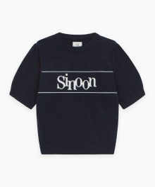 Sinoon Logo Half Knit (Navy)