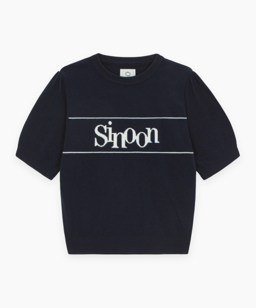 Sinoon Logo Half Knit NAVY Sinoon Logo Half Knit NAVY