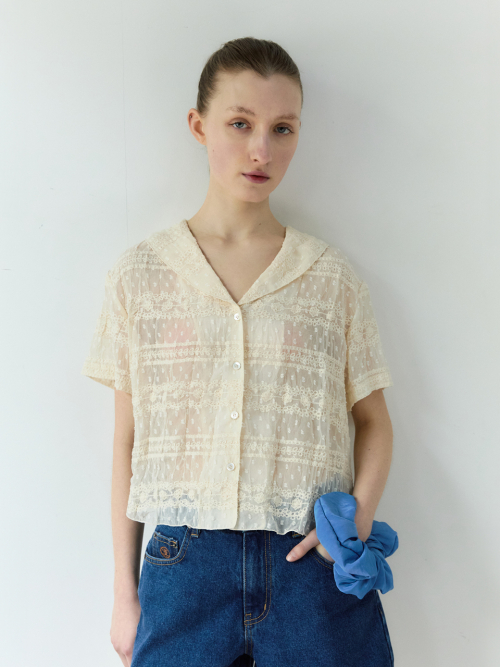 시엔느() Morris Lace Top (Beige) 상품 이미지