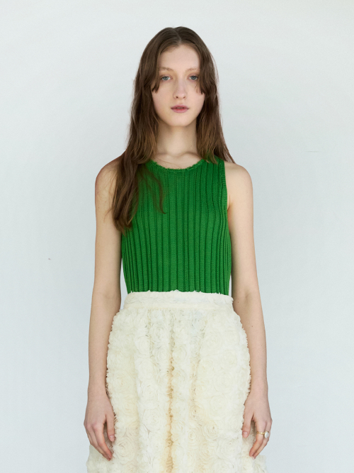 시엔느() Ember Sleeveless Top (Olive Green) 상품 이미지