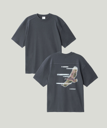 Basic Graphic T-Shirt_Charcoal Eagle