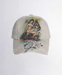 [Sculptor X Ed Hardy] Distressed Cap Raw