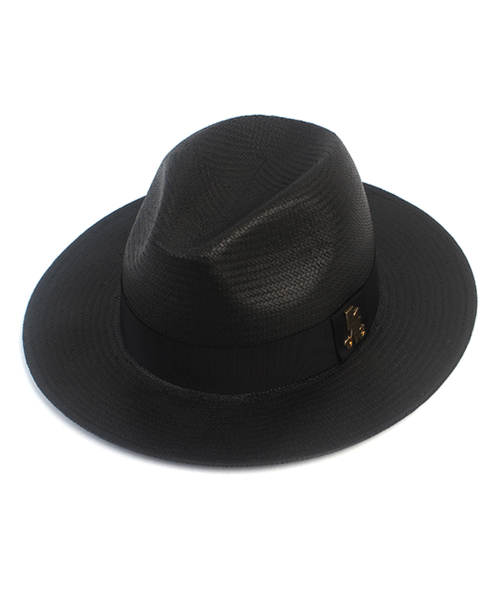 Summer Basic Line Black Fedora 여름모자
