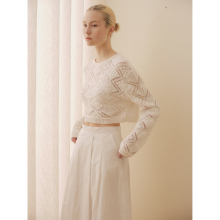 Cotton Skashi Pullover  White