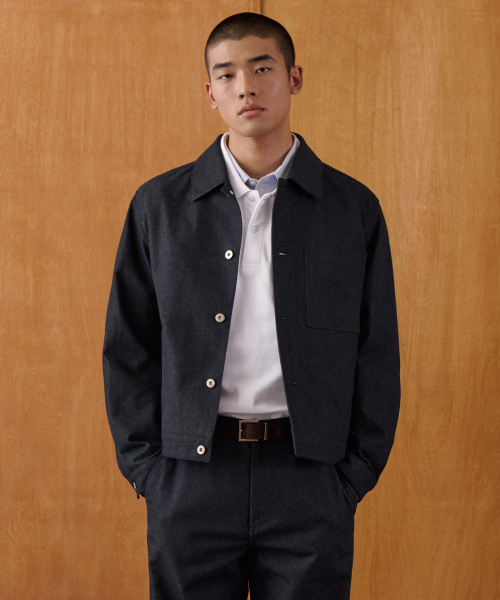 DENIM LIKE RELAXED MINIMAL куртка [DEEP INDIGO]