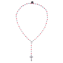 Beads Rosario Necklace (Red)