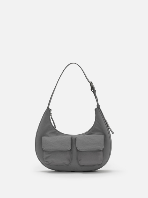 로서울(ROH SEOUL) Cargo shoulder bag Nylon Gray - 사이즈