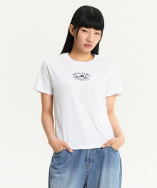 NBNEE3W622 / WOMEN 헤리티지 반팔티 (WHITE)