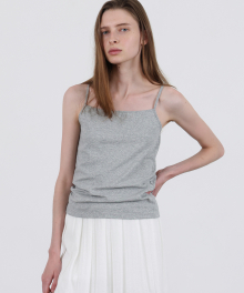 Whenever Standard Sleeveless Top - Melange grey