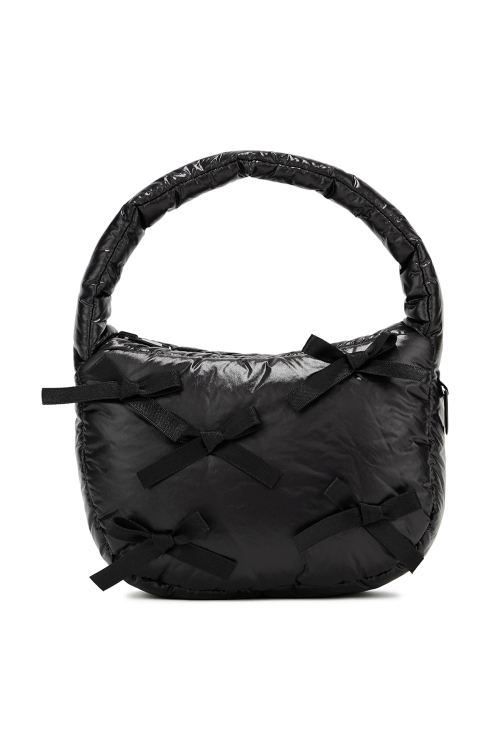다이닛(DEINET) RIBBON CLOUD MINI TOTE BAG IN BLACK - 사이즈