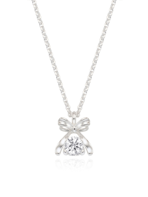 앵브록스(ENGBROX) [silver925] rossie ribbon cubic necklace
