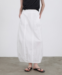 Crunchy Balloon Skirt - Off White