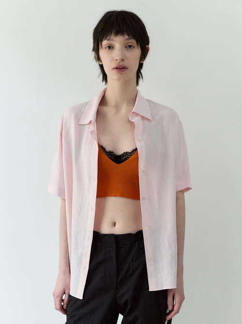 시엔느() Amanda Linen Shirt (Light Pink) 상품 이미지