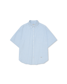 Stripe Oxford Half Shirt - Stripe