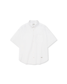 Oxford Half Shirt - White