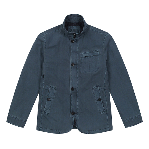Мужская куртка из нейлона Garment Dying Turquoise Blue (A0CJ15347)