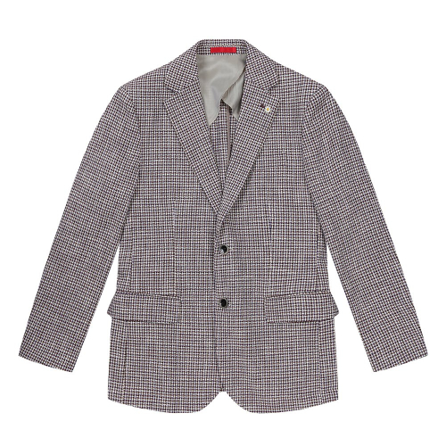 Мужской пиджак в клетку Prestige из импортной ткани Ivory (A0C913361)