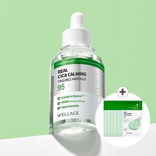 웰라쥬() 리얼 시카 카밍 트러블 앰플 50ml (+시카 앰플 마스크 5매 증정) 상품 이미지