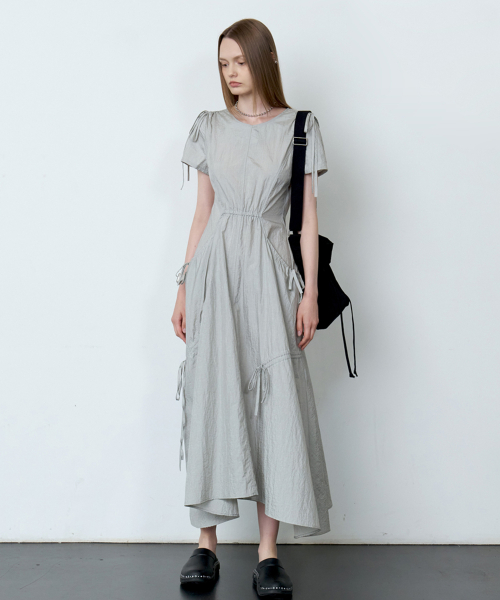 ★ MARRON EDITION★  24 Summer_ Ice Cement String Dress 마론에디션(MARRON EDITION) 24 Summer_ Ice Cement String