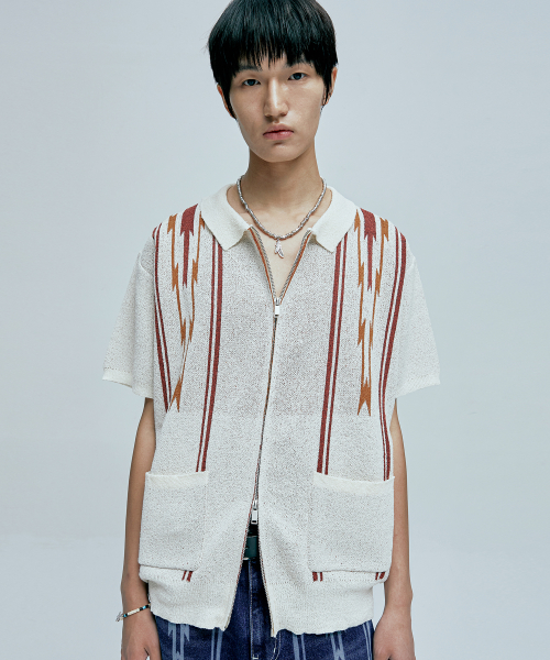 Полукардиган букле Navajo Cream