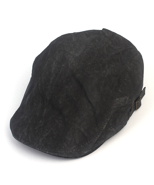 Bio Washing Side Belt Black Huntingcap 헌팅캡