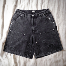 Fade Damage Doubleknee Shorts_Fade Black