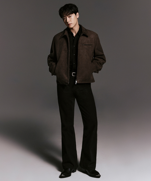 FLARE DENIM PANTS [BLACK]