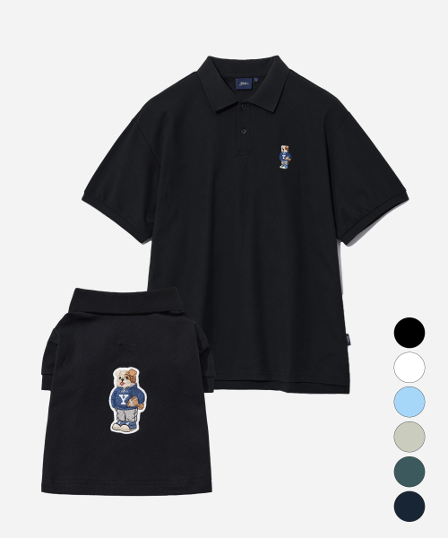 예일(YALE) [SET] EMBROIDERY DAN QUICK DRY PIQUE POLO SHIRT +