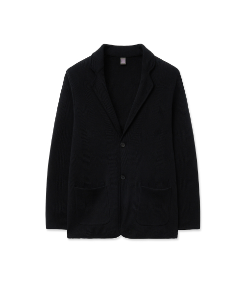 Жаккетный трикотажный жакет, Black