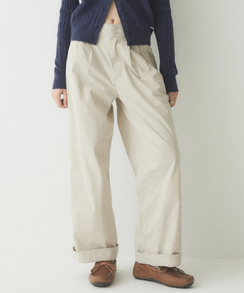 후아유(WHO.A.U) Bizo Pintuck Cotton Nylon Pants(F